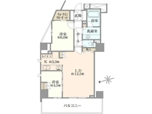 【東京都/港区六本木】クリオラベルヴィ六本木飯倉片町 間取り図