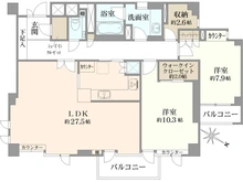 【東京都/港区南麻布】イクシクス麻布十番 間取り図