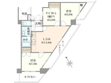 【東京都/台東区浅草】ドムール浅草II 間取り図