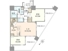 【東京都/品川区小山】シティタワー武蔵小山 間取り図