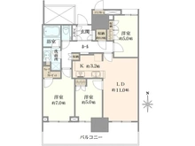 【東京都/江東区豊洲】ベイズタワー＆ガーデン 間取り図
