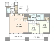 【東京都/港区三田】三田ガーデンヒルズ　パークマンション 間取り図