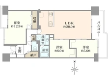 【東京都/大田区下丸子】多摩川ハイム3号棟 間取り図