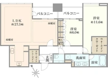 【東京都/港区三田】シティタワー麻布十番 間取り図
