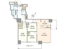 【東京都/江戸川区平井】プラウドタワー平井 間取り図