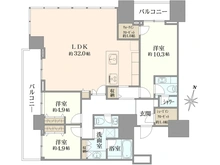 【東京都/港区赤坂】赤坂タワーレジデンス　トップオブザヒル 間取り図