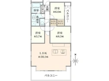 【東京都/港区六本木】ロイヤルシーズン六本木 間取り図