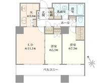 【東京都/港区三田】パークコート麻布十番ザ・タワー 間取り図