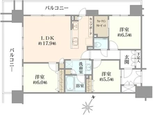 【東京都/中央区勝どき】クレストシティレジデンス 間取り図
