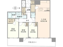 【東京都/中央区晴海】パークタワー晴海 間取り図
