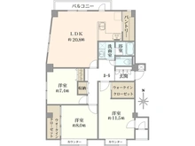 【東京都/港区南麻布】南麻布ロイヤルハイツ 間取り図