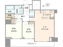 【東京都/港区麻布狸穴町】ブランズ麻布狸穴町 間取り図