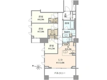 【東京都/港区高輪】ザ・パークハウス高輪松ヶ丘 間取り図
