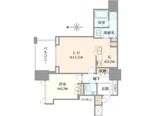 【東京都/港区三田】ザレジデンス三田 間取り図