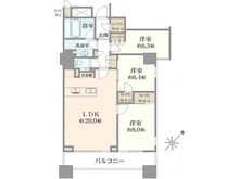 【東京都/港区三田】三田ガーデンヒルズ ウエストヒル 間取り図