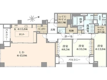 【東京都/港区麻布台】麻布台パークハウス 間取り図