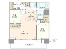 【東京都/中央区晴海】HARUMI FLAG SUN VILLAGET棟 間取り図