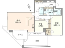 【東京都/品川区上大崎】フォレセーヌ池田山公園 間取り図
