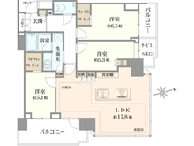 【東京都/港区芝浦】プラウドタワー芝浦 間取り図