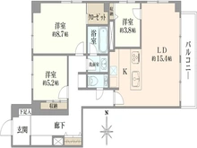 【東京都/港区赤坂】赤坂グランドハウス 間取り図