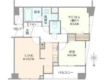 【東京都/港区麻布十番】クレッセント麻布II 間取り図