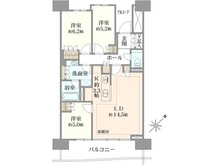 【東京都/中央区晴海】HARUMI FLAG SUN VILLAGE B棟 間取り図