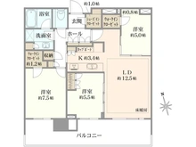 【東京都/中央区晴海】HARUMI FLAG PARK VILLAGE T棟 間取り図