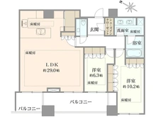 【東京都/千代田区三番町】三番町パークテラス桜苑 間取り図