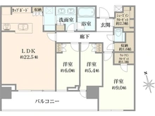 【東京都/中央区勝どき】パークタワー勝どきミッド 間取り図