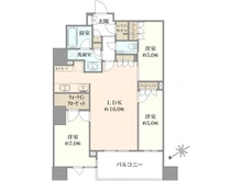 【東京都/中央区勝どき】パークタワー勝どきサウス 間取り図