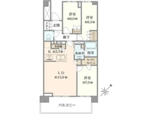 【東京都/中央区晴海】HARUMI FLAG PARK VILLAGE E棟 間取り図