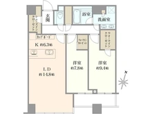 【東京都/千代田区富士見】プラウドタワー千代田富士見 間取り図