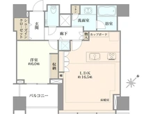 【東京都/港区三田】シティタワー麻布十番 間取り図