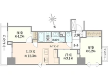【東京都/中央区湊】カルムインフォアームズ東京コア 間取り図
