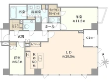 【東京都/港区三田】パークマンション三田綱町ザフォレスト 間取り図