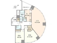 【東京都/港区南青山】青山ザ・タワー 間取り図