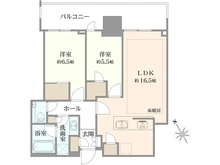 【東京都/港区芝浦】ブランズタワー芝浦 間取り図