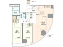 【東京都/千代田区神田淡路町】ワテラスタワーレジデンス 間取り図