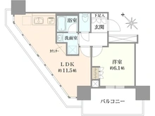 【東京都/港区海岸】ブリリアタワー浜離宮 間取り図