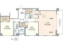 【東京都/港区西麻布】パークハウス麻布霞町 間取り図