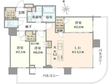 【東京都/中央区晴海】HARUMI FLAG PARK VILLAGE T棟 間取り図