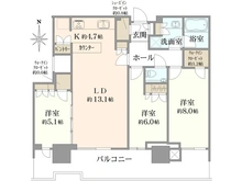 【東京都/中央区晴海】HARUMI FLAG SUN VILLAGE T棟 間取り図