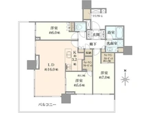 【東京都/中央区晴海】HARUMI FLAG SUN VILLAGE T棟 間取り図