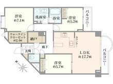 【東京都/目黒区駒場】朝日マンション駒場A棟 間取り図