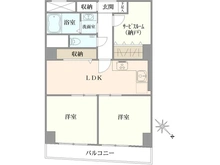 【東京都/港区南麻布】麻布東町マンション 間取り図