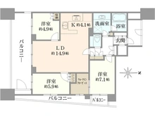 【東京都/港区白金】プレイス白金ブライトレジンデンス 間取り図