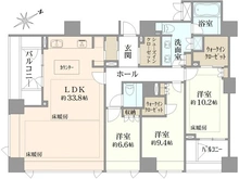 【東京都/港区麻布台】麻布台パークハウス 間取り図