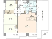 【東京都/世田谷区玉堤】リビオ尾山台センシアハウス 間取り図