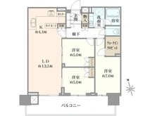 【東京都/中央区晴海】HARUMI FLAG PARK VILLAGE T棟 間取り図