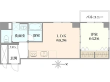 【東京都/港区三田】秀和第二三田綱町レジデンス 間取り図